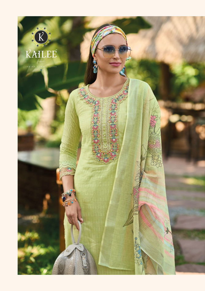 Summer Garden By Kailee Pure Cotton Designer Kurti With Bottom Dupatta Wholesale Price In Surat